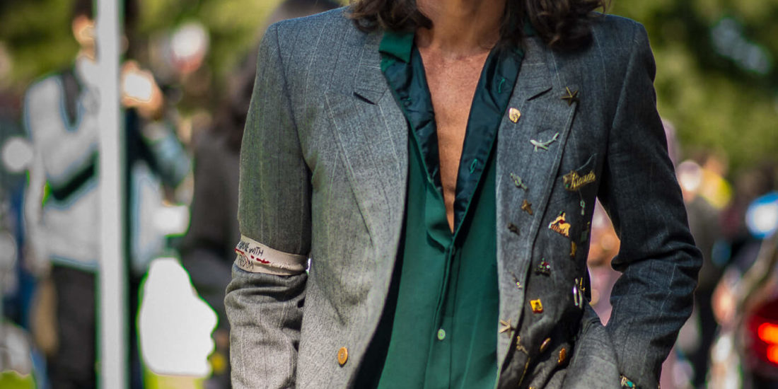 Giotto Calendoli at Armani Milan Fashion Week Women's SS18