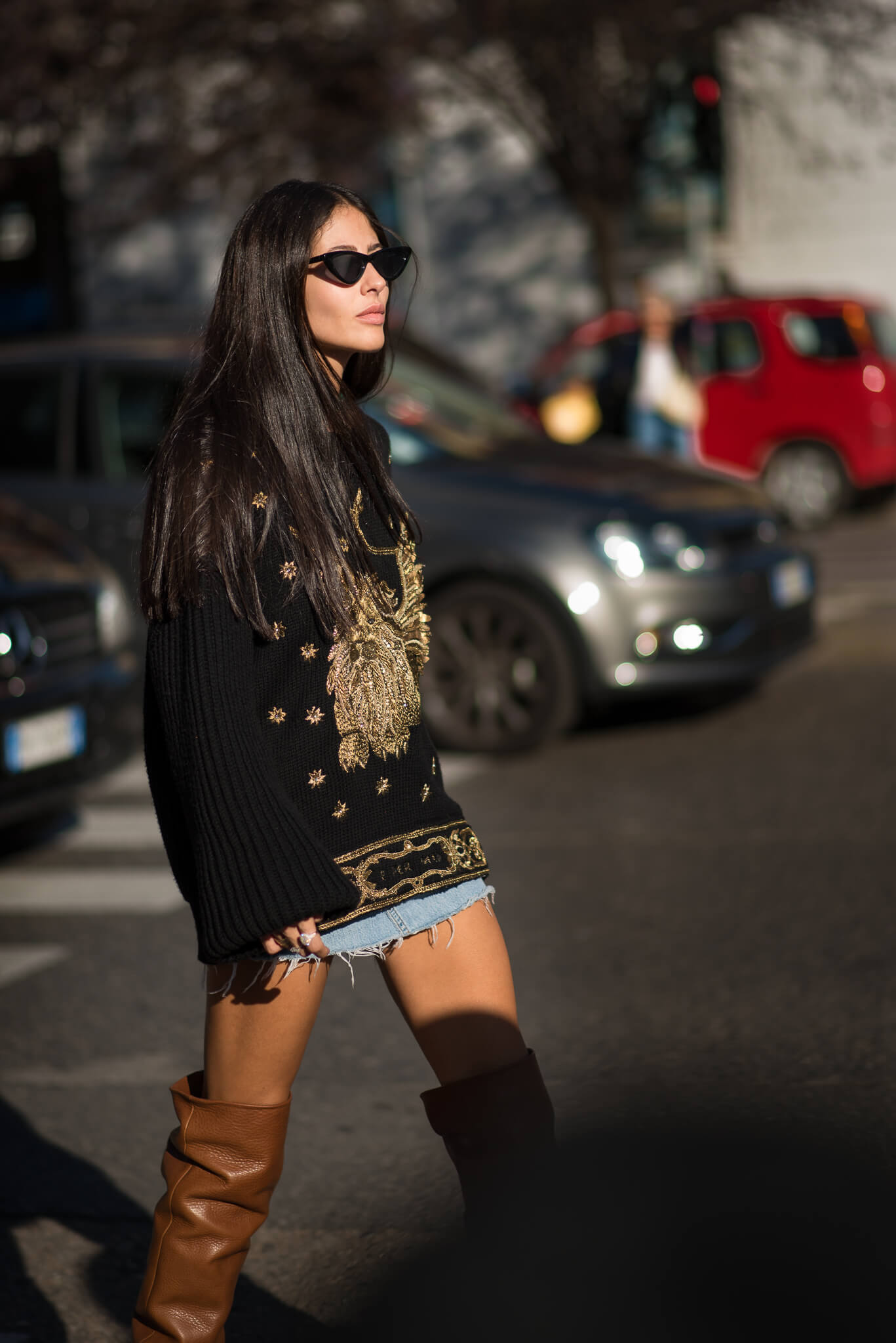 Gilda Ambrosio at Alberta Ferreti Milan Fashion Week Women's SS18